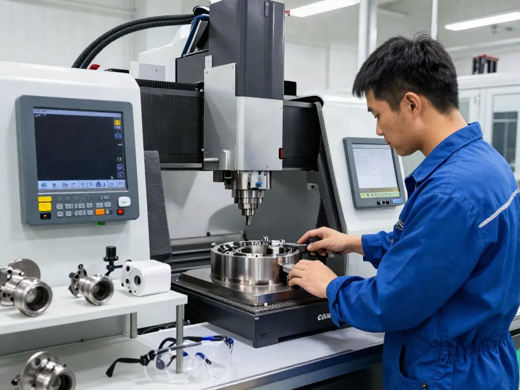 Leading aerospace CNC parts manufacturers at work in a high-tech machining environment.