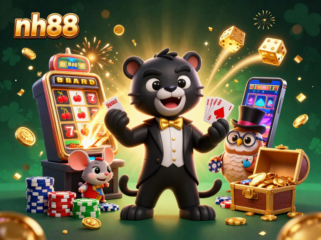 Experience thrilling gaming with nh88 casino's elegant characters and jackpot excitement.