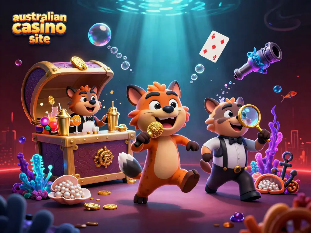 Hyenas performing at an australian casino site, illustrating the fun and excitement of gambling.