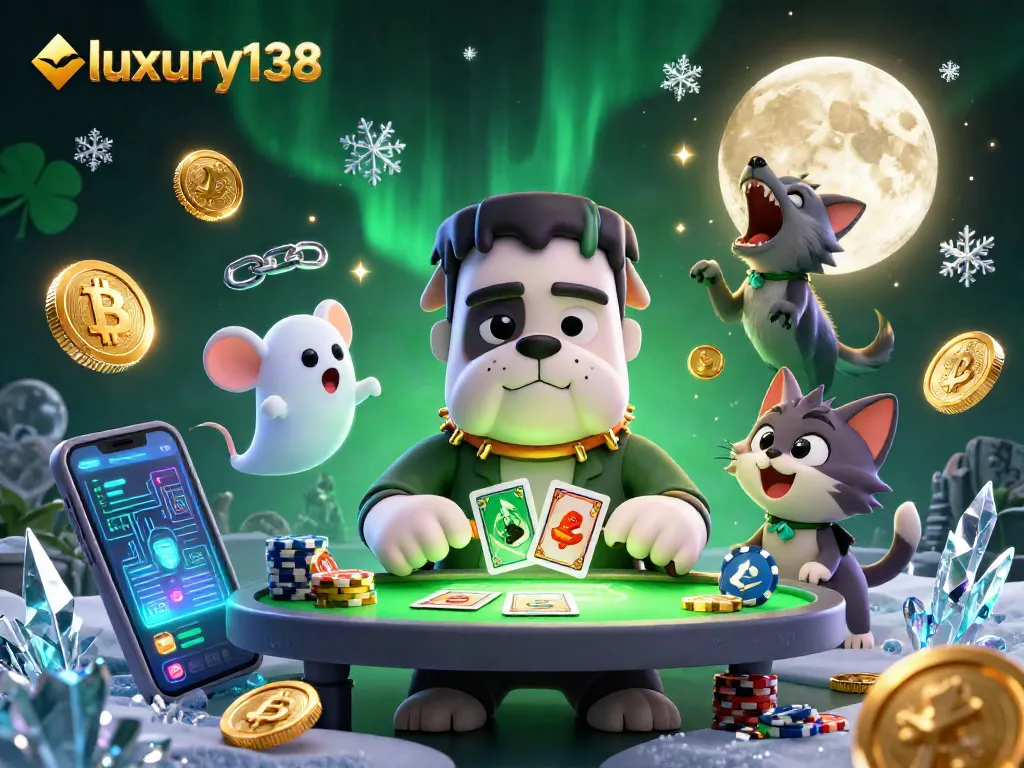 luxury138 memamerkan kasino online dengan monster bulldog dan elemen kripto dalam ilustrasi 3D yang menakjubkan