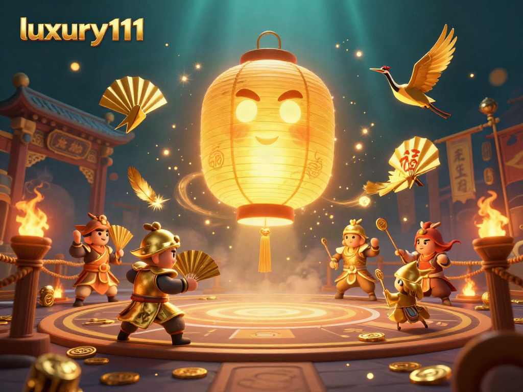 Experience luxury111 vibes with a golden lantern spirit and vibrant casino elements.