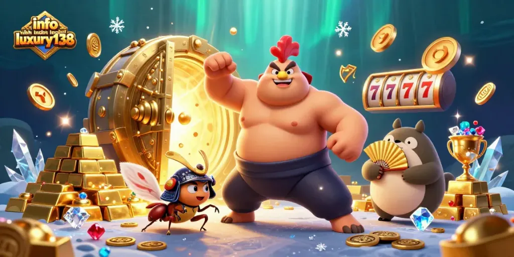 Info lebih lanjut luxury138 dalam ilustrasi kasino 3D ceria yang menjelaskan pengalaman perjudian unik.