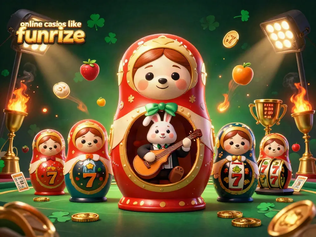 Experience exciting games at online casinos like Funrize, featuring dynamic slot reels and a lively atmosphere.