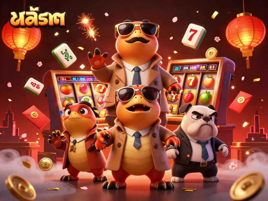 เล่นเกมสล็อต สล็อตในโลกคาสิโนจากภาพการ์ตูนสามไดโนเสาร์