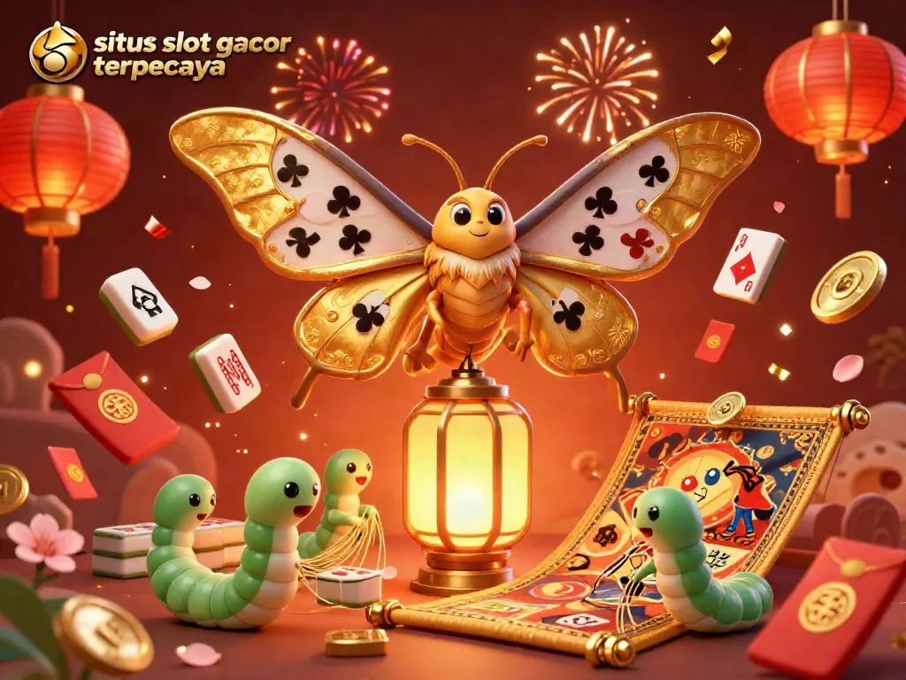 Experience the excitement of situs slot gacor terpercaya with a vibrant 3D casino scene filled with dynamic elements.