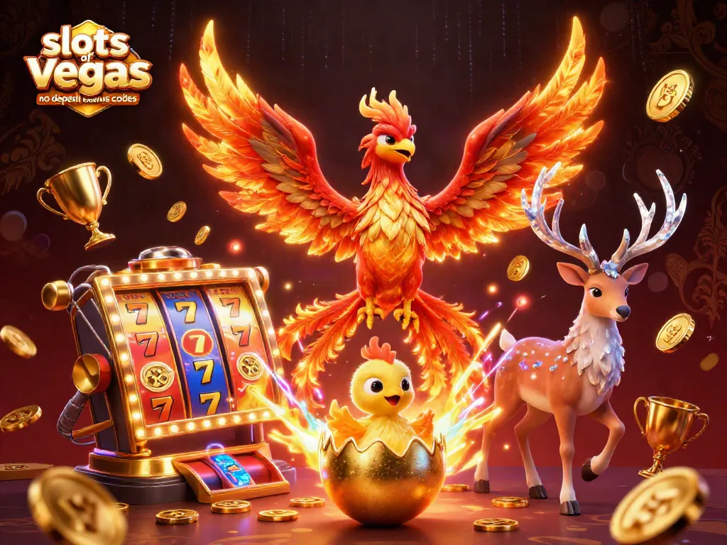 Engage with slots of vegas no deposit bonus codes featuring dynamic 3D phoenix, baby chick, and mystical stag.