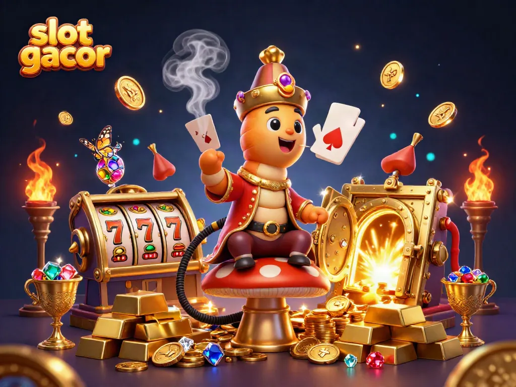 Experience thrilling wins with slot gacor featuring a captivating gambling scene.