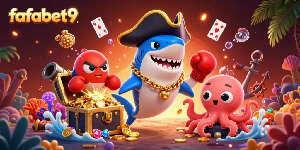 Experience the excitement of fafabet9 with captivating cartoon characters and gambling elements.