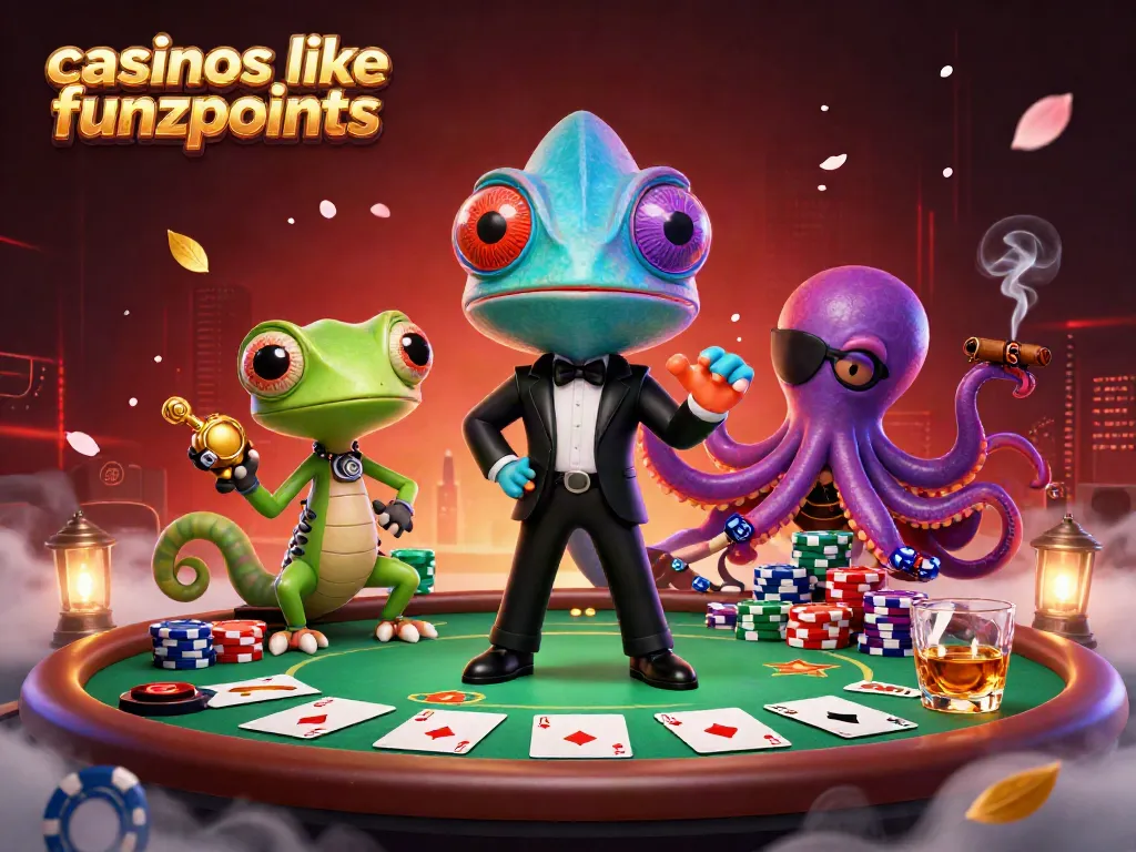 Engage in exciting gameplay at casinos like Funzpoints with vibrant poker and gaming elements.