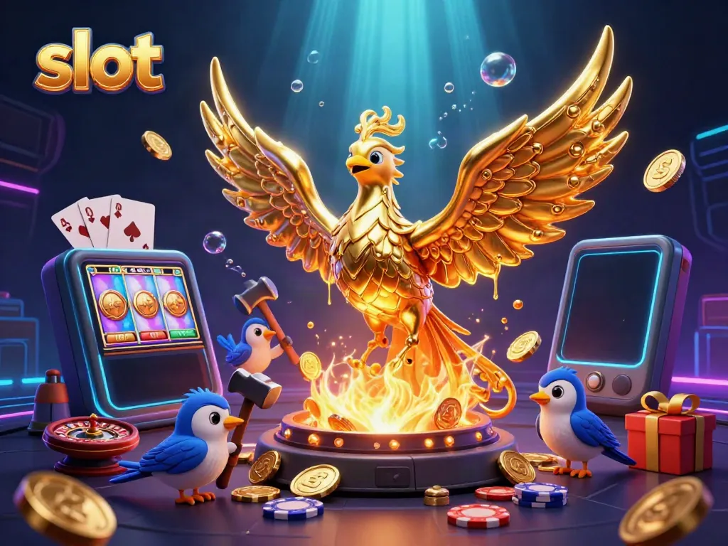 Mendapatkan keberuntungan dalam slot dengan permainan slot yang dinamis dan ilustrasi kasino yang menawan.